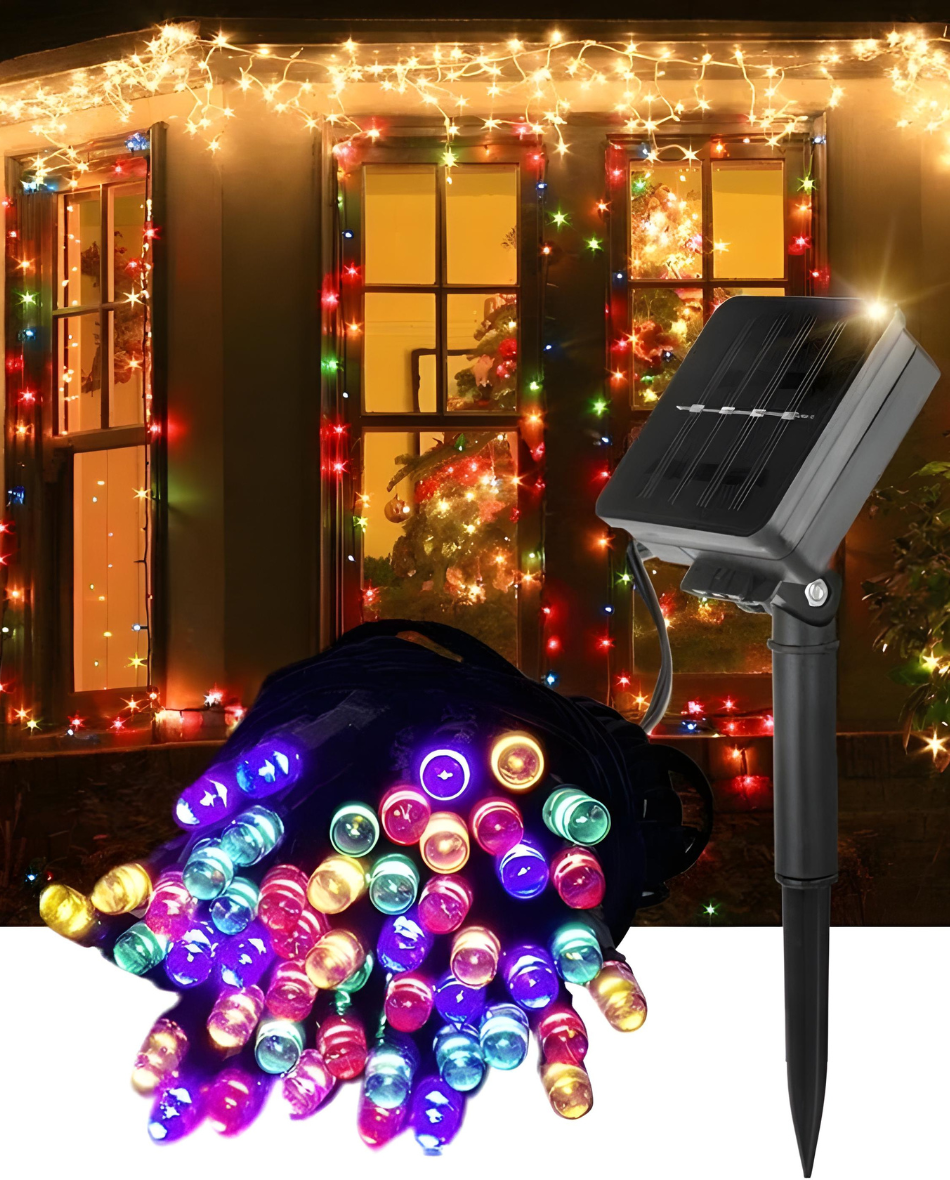 Luces Solares Navideñas 30METROS INTERIOR Y EXTERIOR