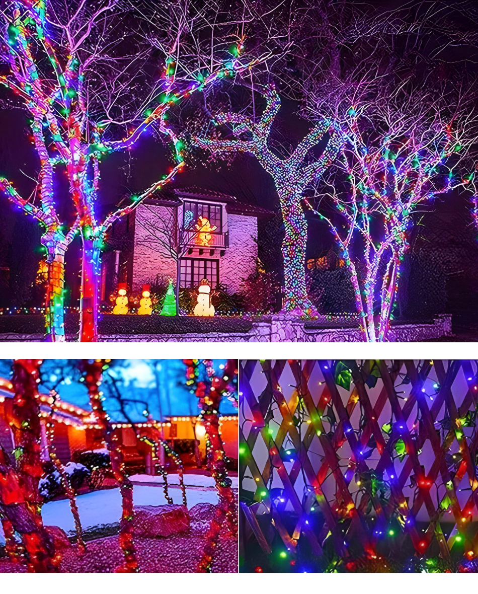 Luces Solares Navideñas 30METROS INTERIOR Y EXTERIOR